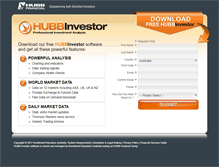 Tablet Screenshot of hubbinvestor.com